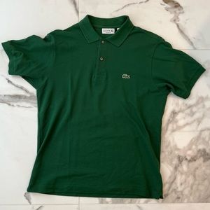 Men’s Lacoste green polo size small in classic fit